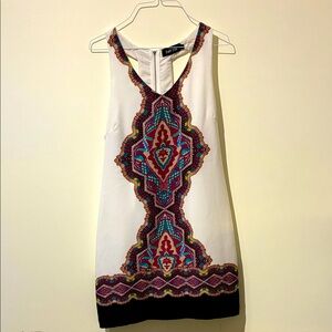 Fab’rik Pink Southwestern Print Sleeveless Sheath Dress - Women’s S